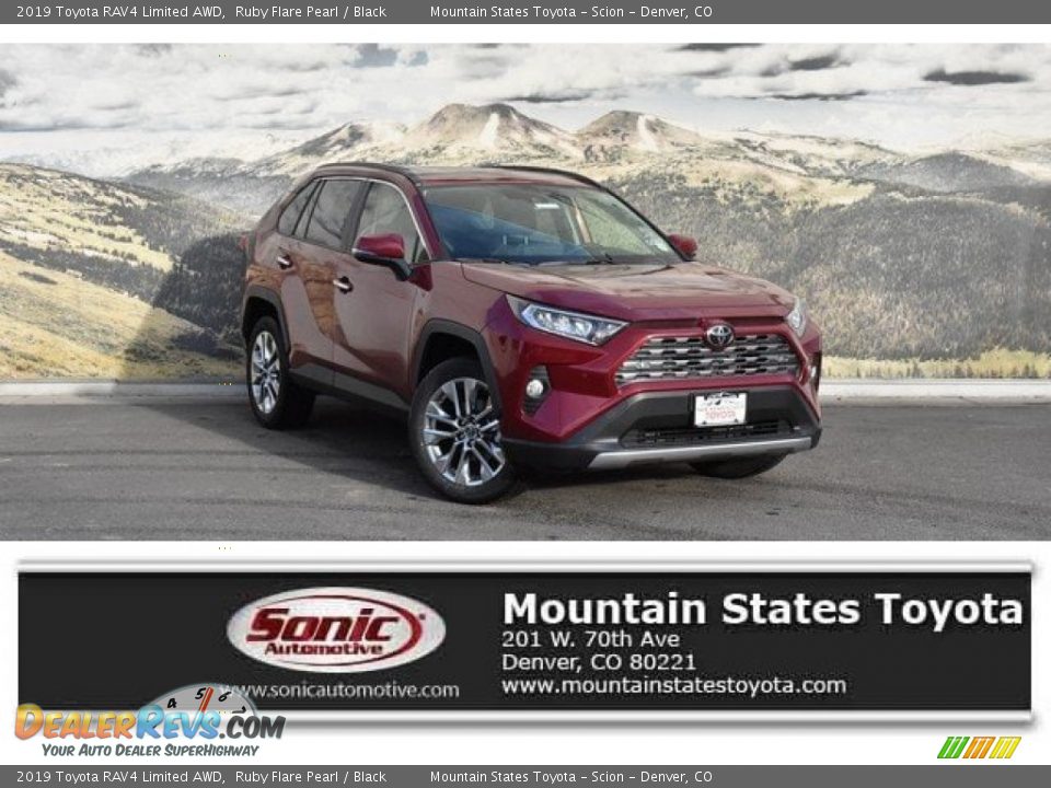 2019 Toyota RAV4 Limited AWD Ruby Flare Pearl / Black Photo #1