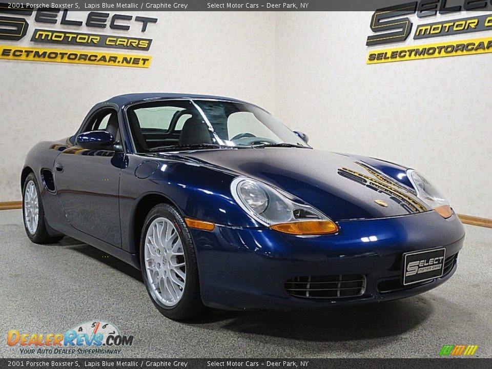 2001 Porsche Boxster S Lapis Blue Metallic / Graphite Grey Photo #3