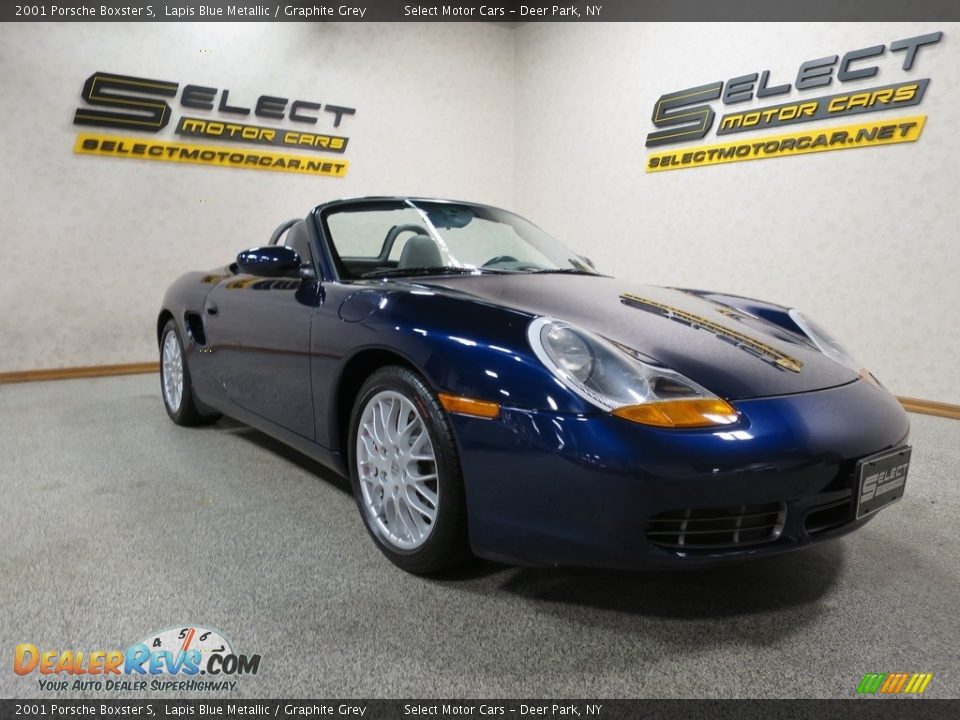 2001 Porsche Boxster S Lapis Blue Metallic / Graphite Grey Photo #11
