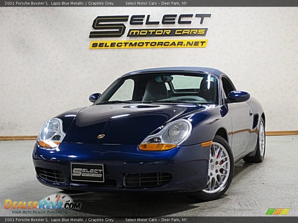 2001 Porsche Boxster S Lapis Blue Metallic / Graphite Grey Photo #14