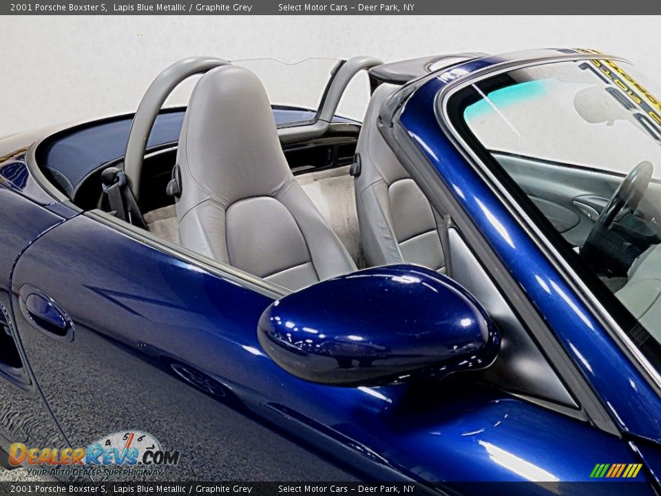 2001 Porsche Boxster S Lapis Blue Metallic / Graphite Grey Photo #15