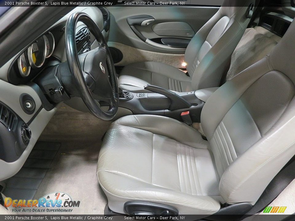 2001 Porsche Boxster S Lapis Blue Metallic / Graphite Grey Photo #18