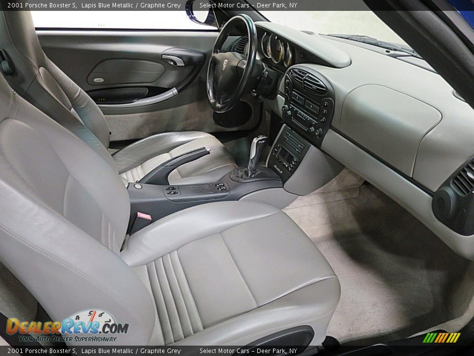 2001 Porsche Boxster S Lapis Blue Metallic / Graphite Grey Photo #19