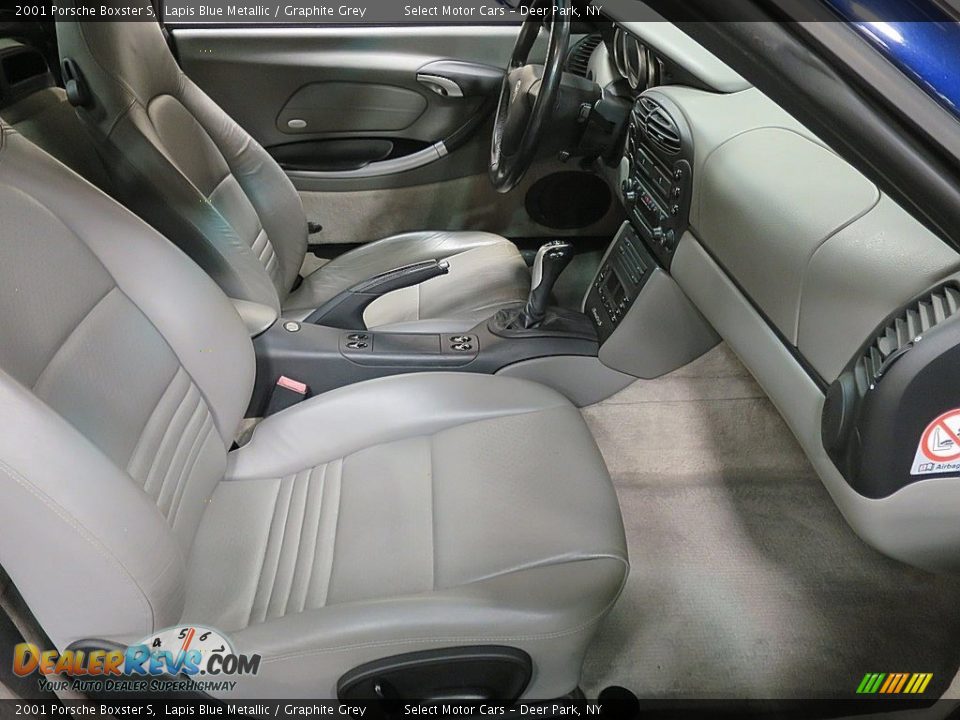 2001 Porsche Boxster S Lapis Blue Metallic / Graphite Grey Photo #20
