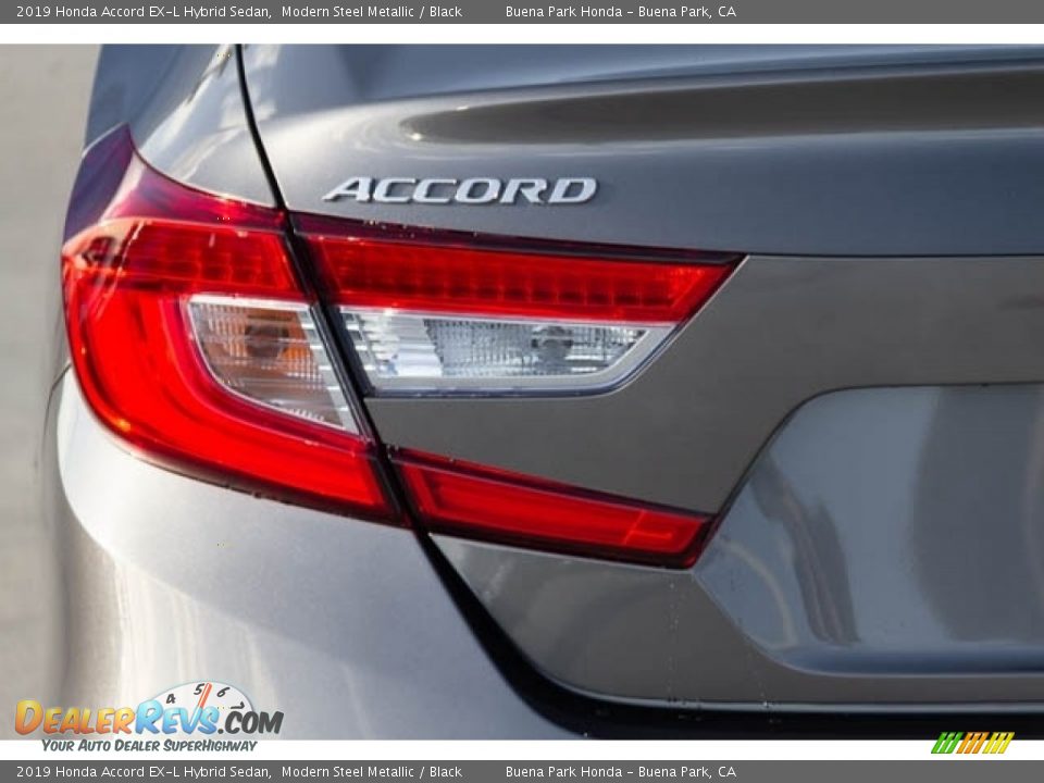 2019 Honda Accord EX-L Hybrid Sedan Modern Steel Metallic / Black Photo #6