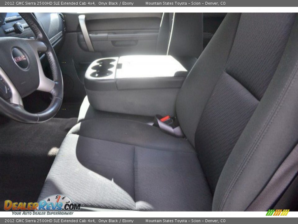 2012 GMC Sierra 2500HD SLE Extended Cab 4x4 Onyx Black / Ebony Photo #11