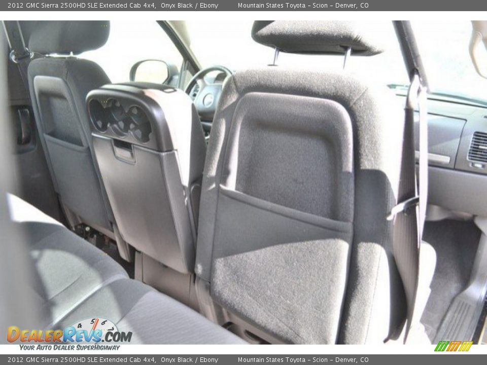 2012 GMC Sierra 2500HD SLE Extended Cab 4x4 Onyx Black / Ebony Photo #20