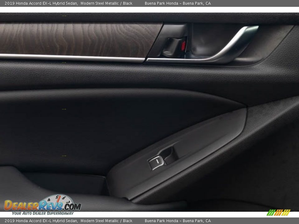 2019 Honda Accord EX-L Hybrid Sedan Modern Steel Metallic / Black Photo #35