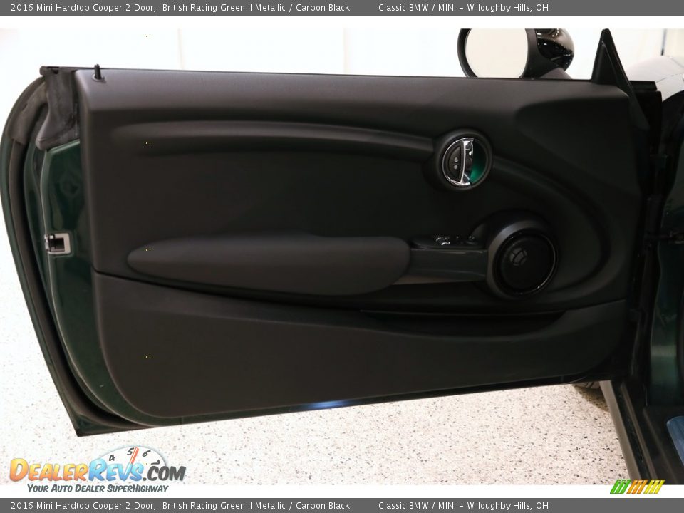 2016 Mini Hardtop Cooper 2 Door British Racing Green II Metallic / Carbon Black Photo #4