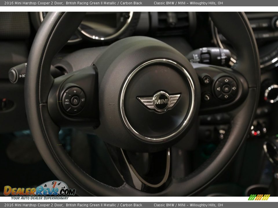 2016 Mini Hardtop Cooper 2 Door British Racing Green II Metallic / Carbon Black Photo #6