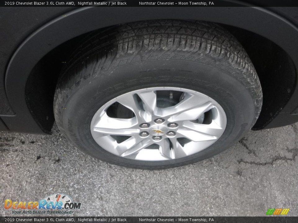2019 Chevrolet Blazer 3.6L Cloth AWD Nightfall Metallic / Jet Black Photo #9