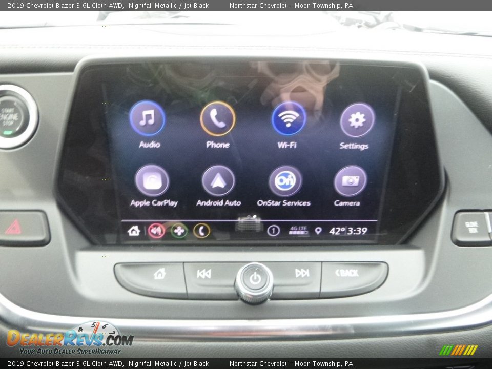 2019 Chevrolet Blazer 3.6L Cloth AWD Nightfall Metallic / Jet Black Photo #17