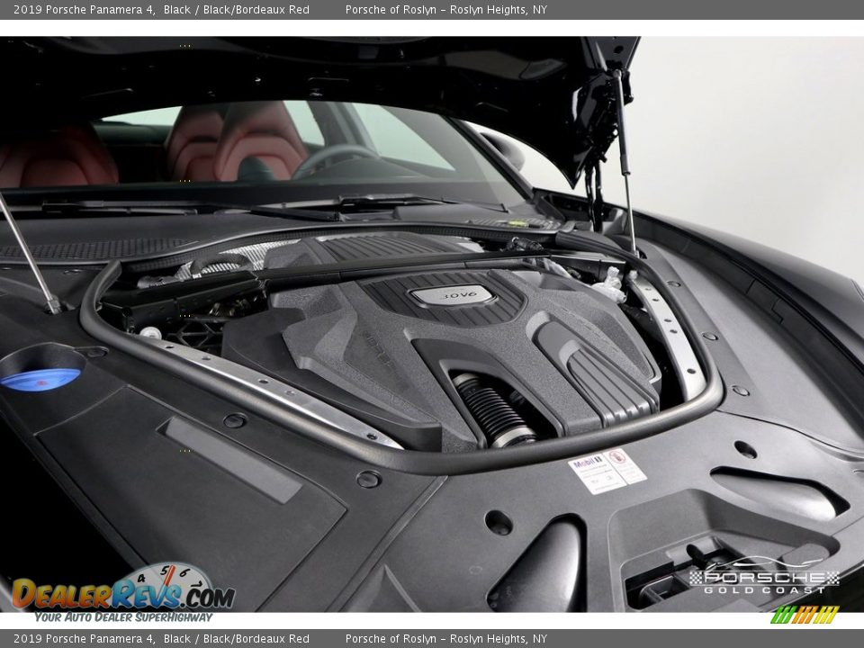 2019 Porsche Panamera 4 Black / Black/Bordeaux Red Photo #4