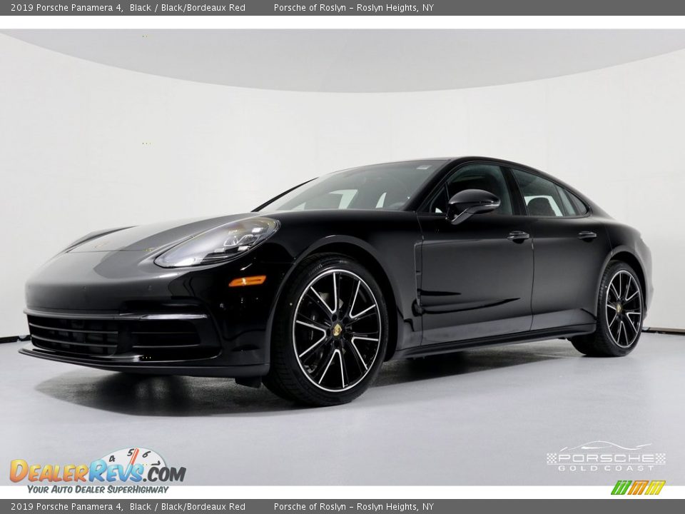 2019 Porsche Panamera 4 Black / Black/Bordeaux Red Photo #5