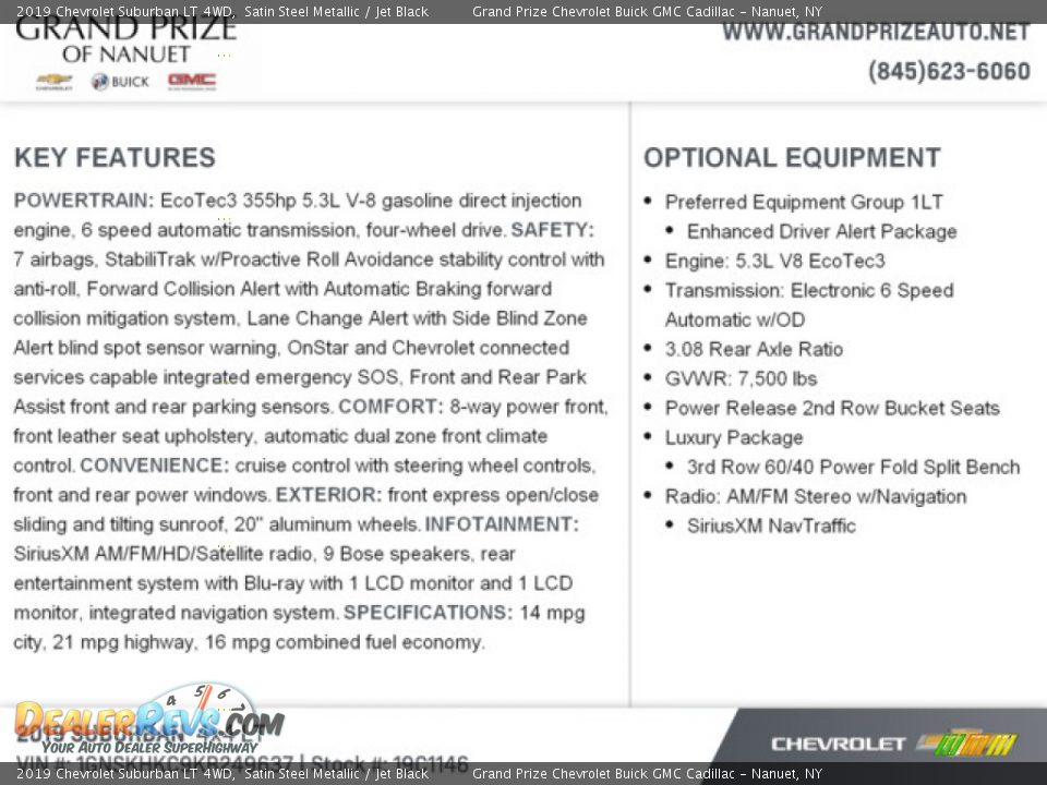 2019 Chevrolet Suburban LT 4WD Satin Steel Metallic / Jet Black Photo #8