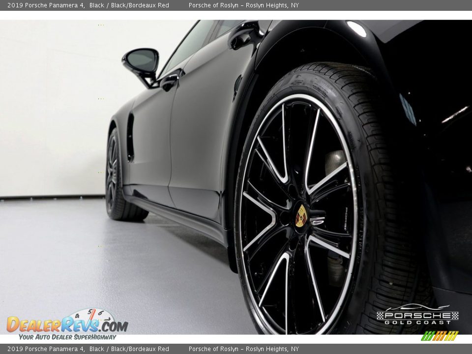 2019 Porsche Panamera 4 Black / Black/Bordeaux Red Photo #7