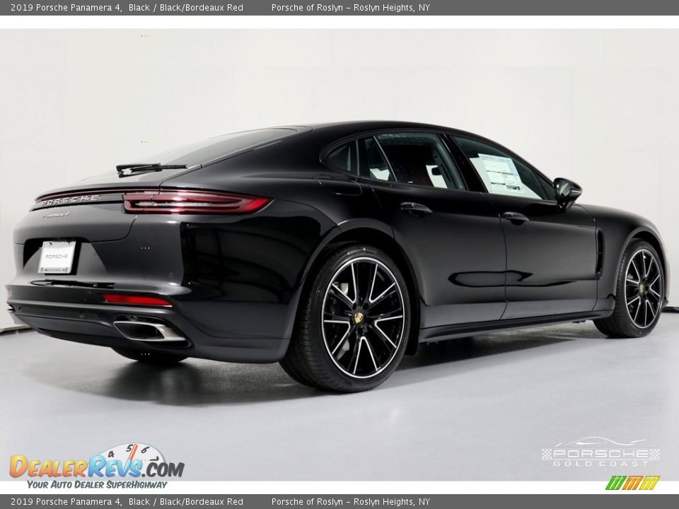 2019 Porsche Panamera 4 Black / Black/Bordeaux Red Photo #11