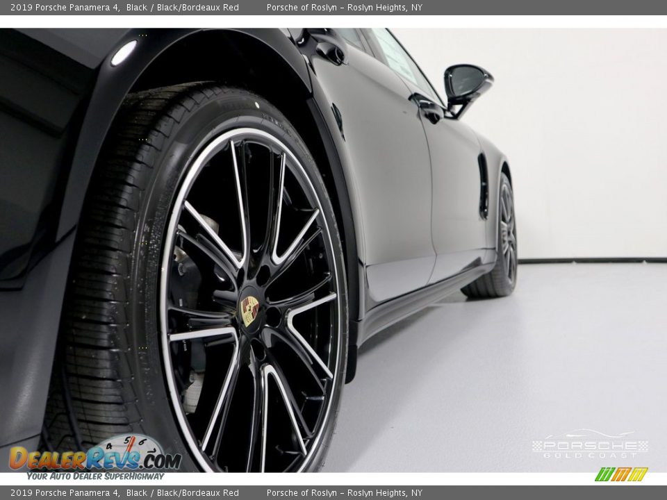 2019 Porsche Panamera 4 Black / Black/Bordeaux Red Photo #12