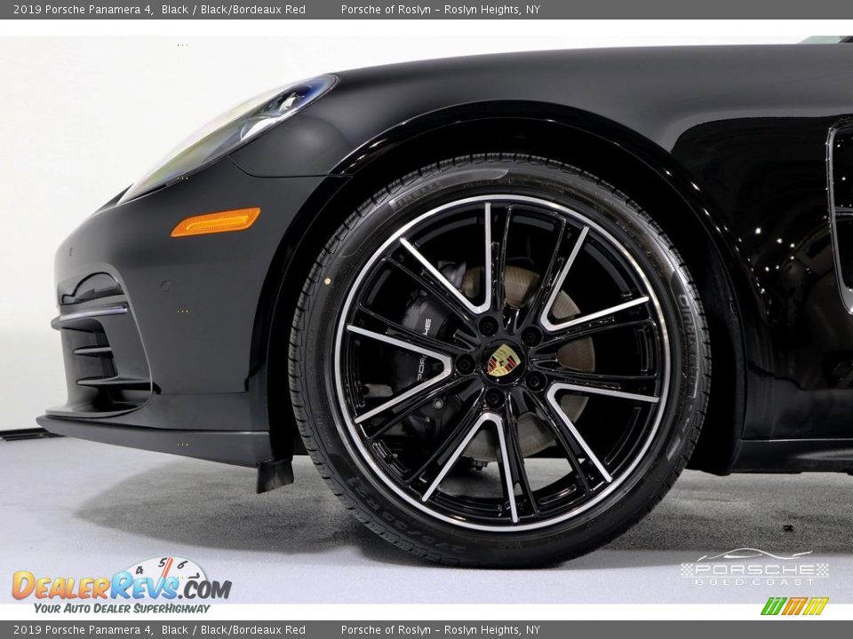 2019 Porsche Panamera 4 Black / Black/Bordeaux Red Photo #13