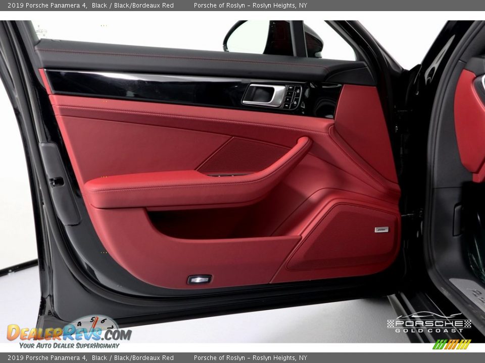 2019 Porsche Panamera 4 Black / Black/Bordeaux Red Photo #14