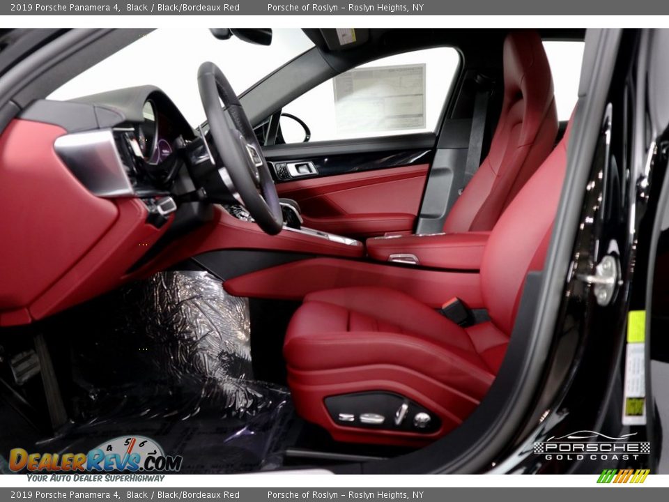 2019 Porsche Panamera 4 Black / Black/Bordeaux Red Photo #15