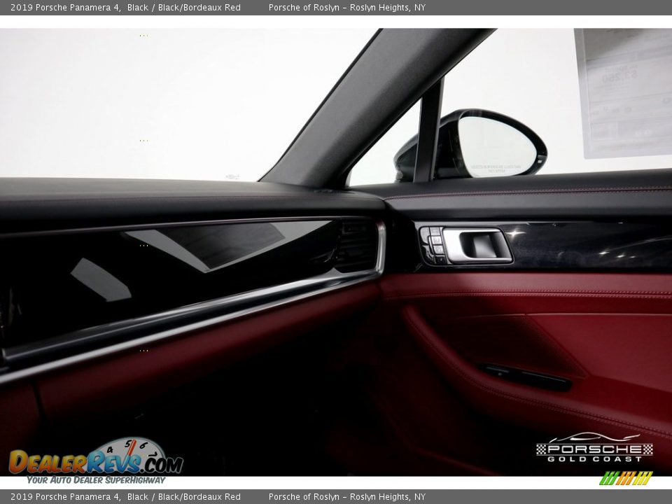 2019 Porsche Panamera 4 Black / Black/Bordeaux Red Photo #18