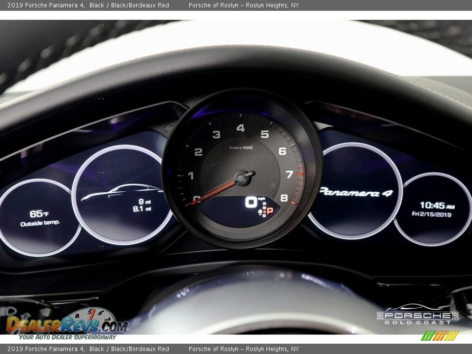 2019 Porsche Panamera 4 Black / Black/Bordeaux Red Photo #19