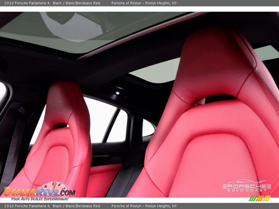 2019 Porsche Panamera 4 Black / Black/Bordeaux Red Photo #24