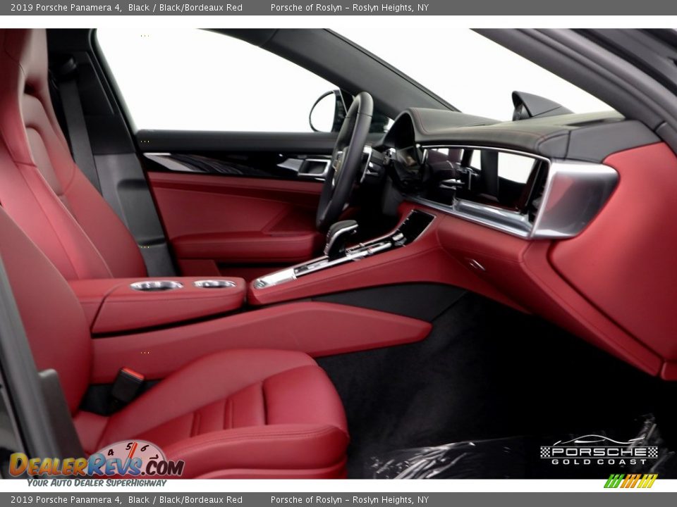 2019 Porsche Panamera 4 Black / Black/Bordeaux Red Photo #25