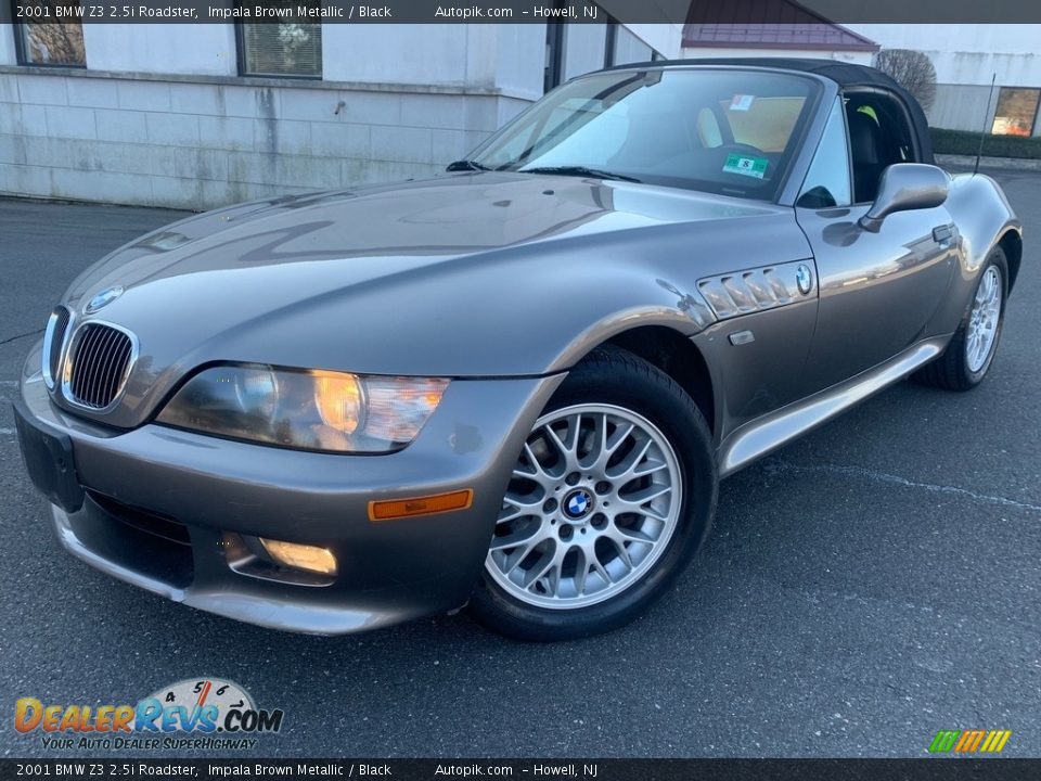 2001 BMW Z3 2.5i Roadster Impala Brown Metallic / Black Photo #1