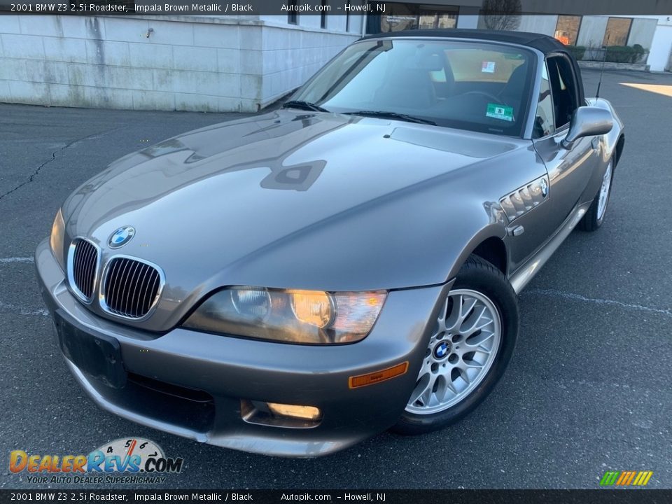2001 BMW Z3 2.5i Roadster Impala Brown Metallic / Black Photo #2