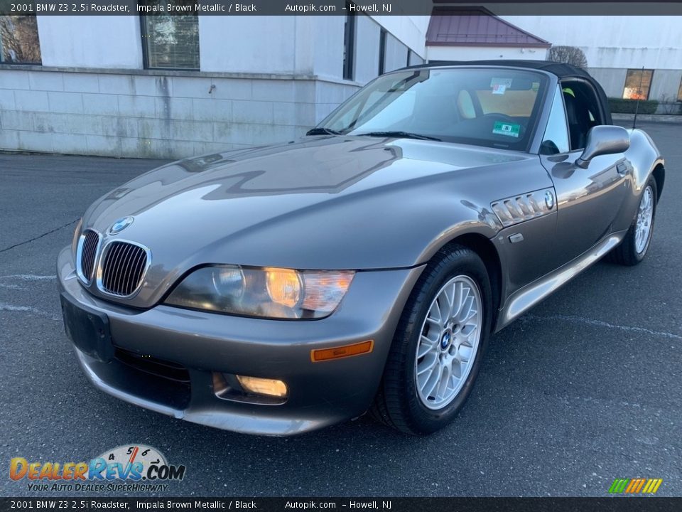 2001 BMW Z3 2.5i Roadster Impala Brown Metallic / Black Photo #3