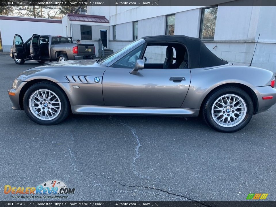 2001 BMW Z3 2.5i Roadster Impala Brown Metallic / Black Photo #4