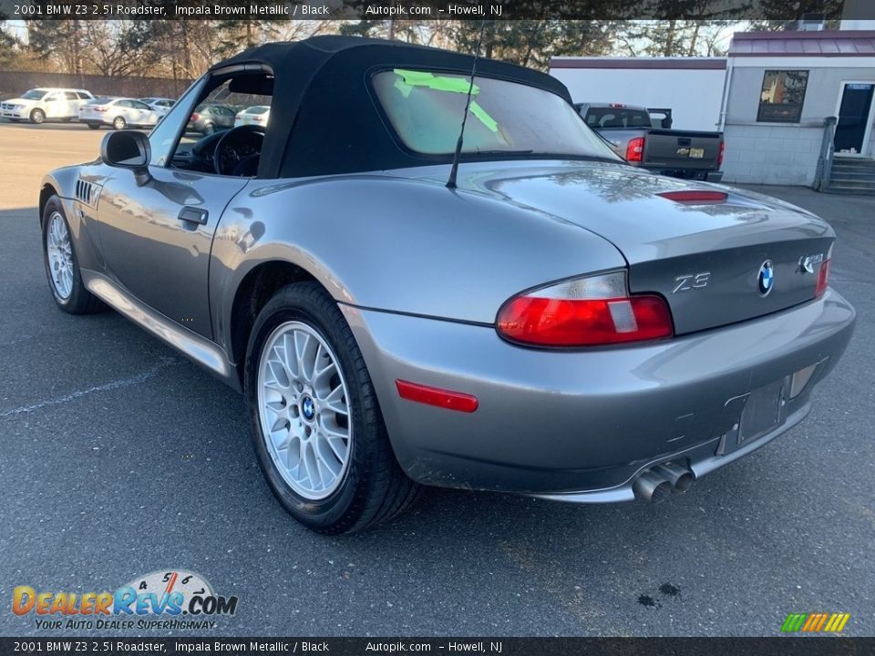2001 BMW Z3 2.5i Roadster Impala Brown Metallic / Black Photo #5