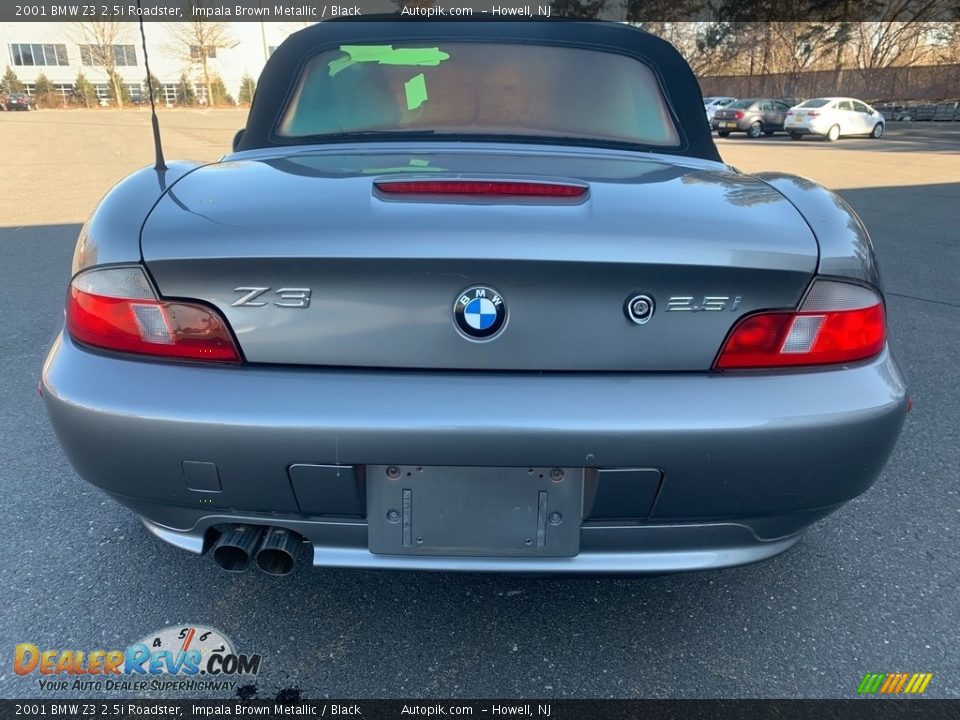 2001 BMW Z3 2.5i Roadster Impala Brown Metallic / Black Photo #7