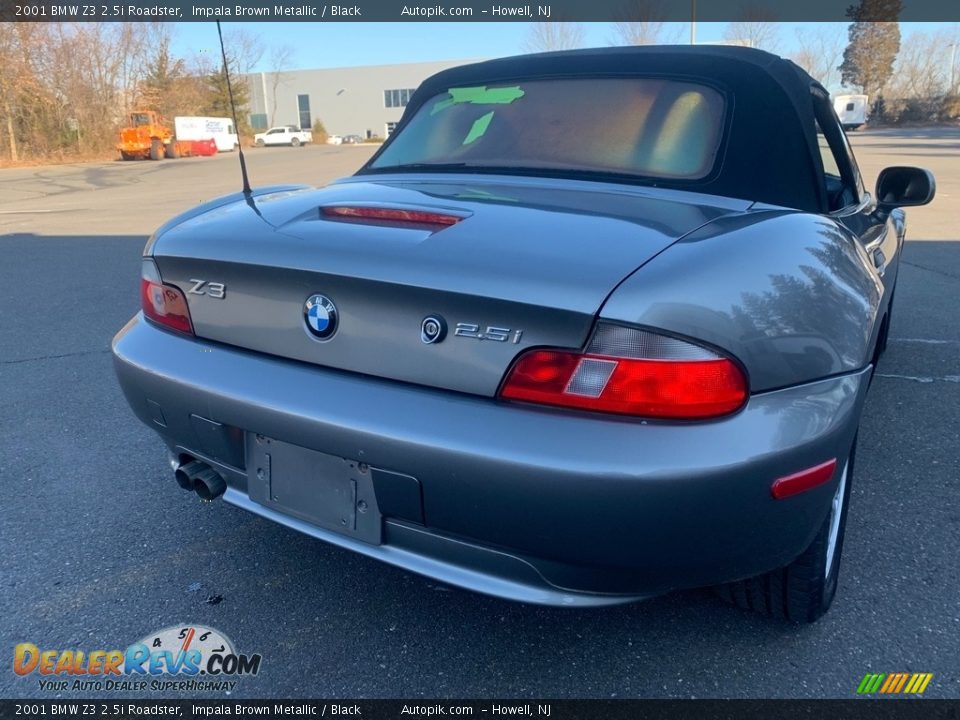 2001 BMW Z3 2.5i Roadster Impala Brown Metallic / Black Photo #8