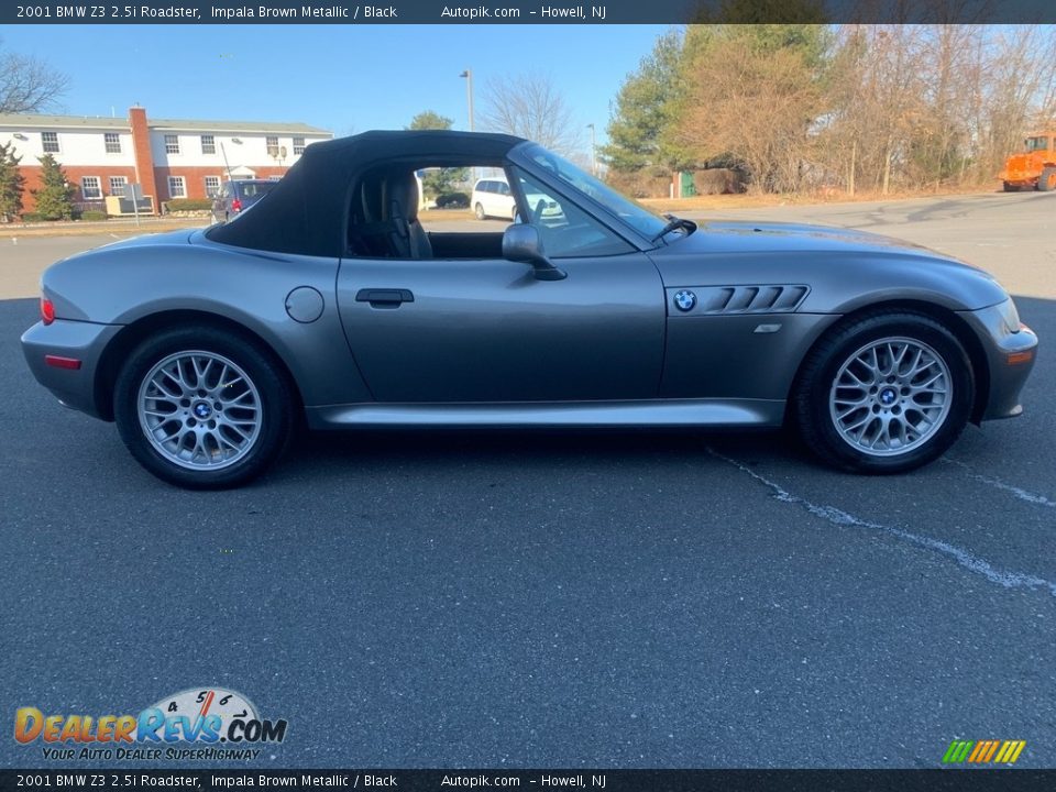 2001 BMW Z3 2.5i Roadster Impala Brown Metallic / Black Photo #10