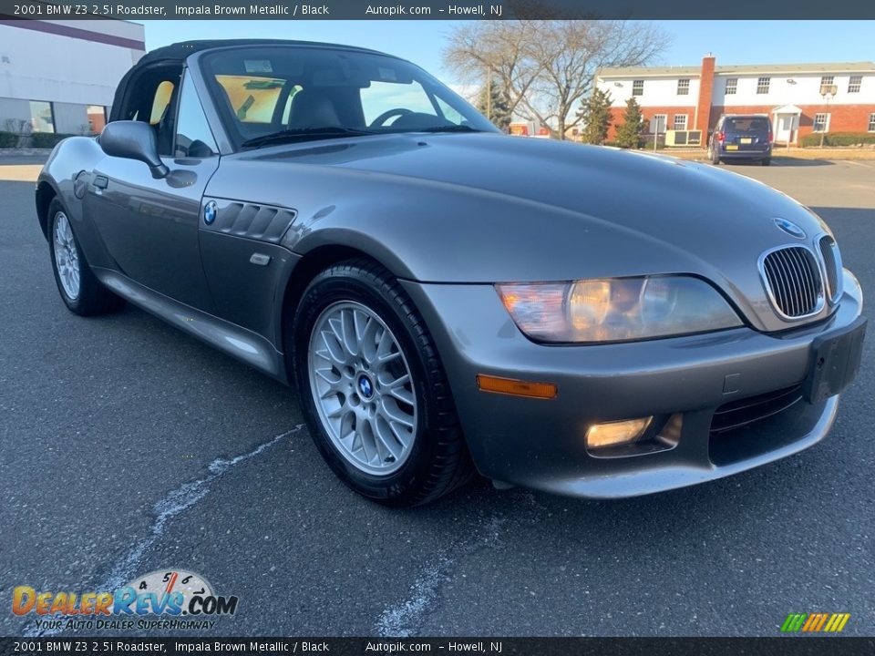 2001 BMW Z3 2.5i Roadster Impala Brown Metallic / Black Photo #11