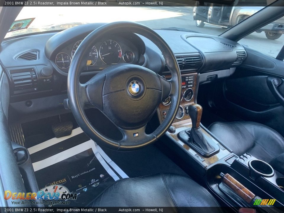 2001 BMW Z3 2.5i Roadster Impala Brown Metallic / Black Photo #13