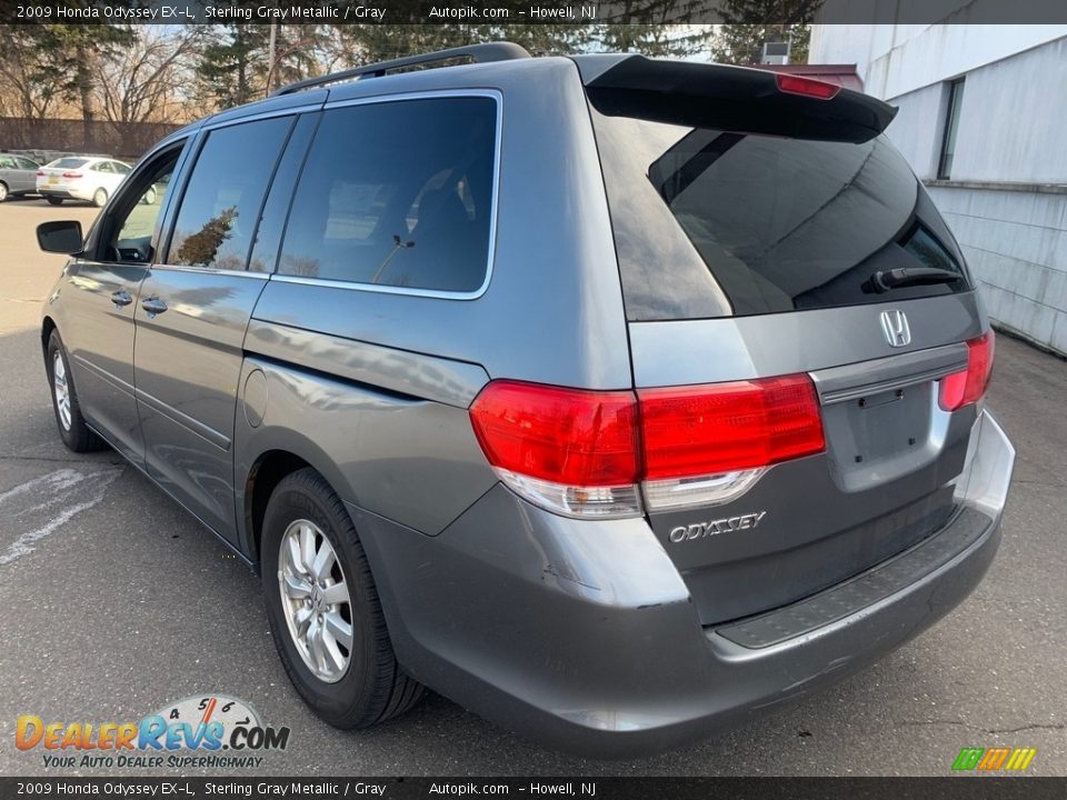 2009 Honda Odyssey EX-L Sterling Gray Metallic / Gray Photo #8
