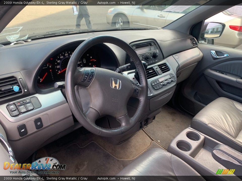 2009 Honda Odyssey EX-L Sterling Gray Metallic / Gray Photo #13