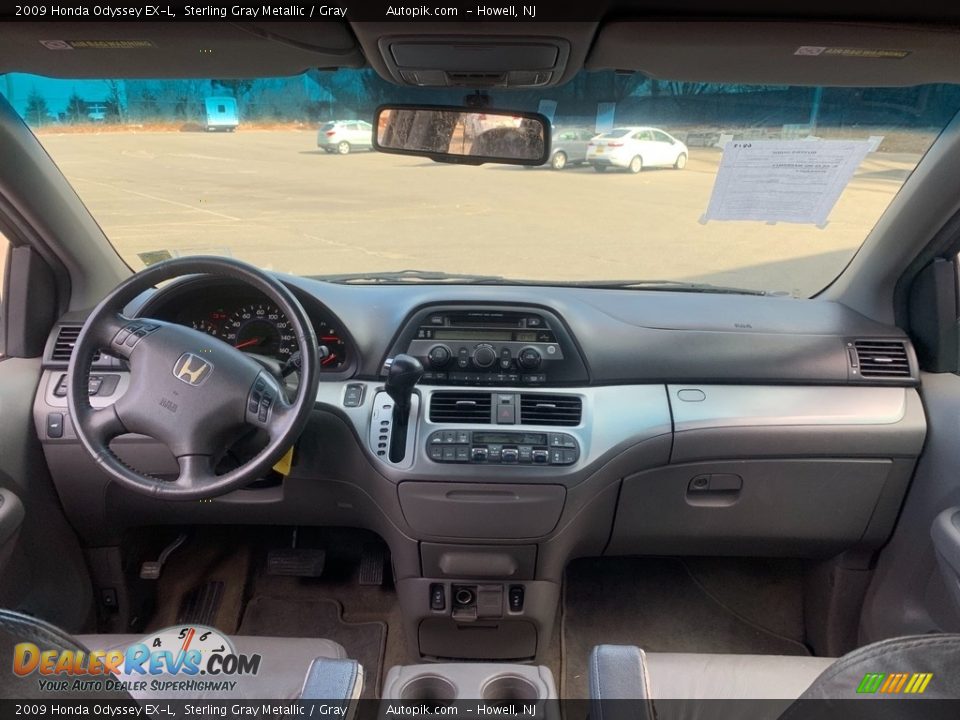 2009 Honda Odyssey EX-L Sterling Gray Metallic / Gray Photo #14