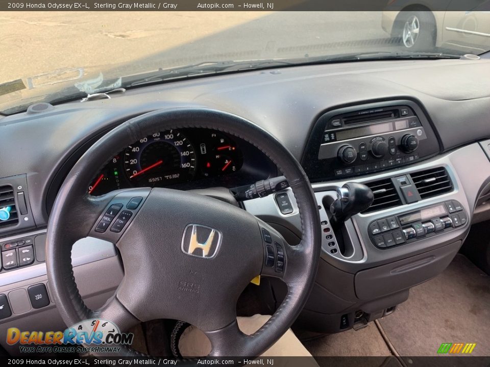 2009 Honda Odyssey EX-L Sterling Gray Metallic / Gray Photo #24