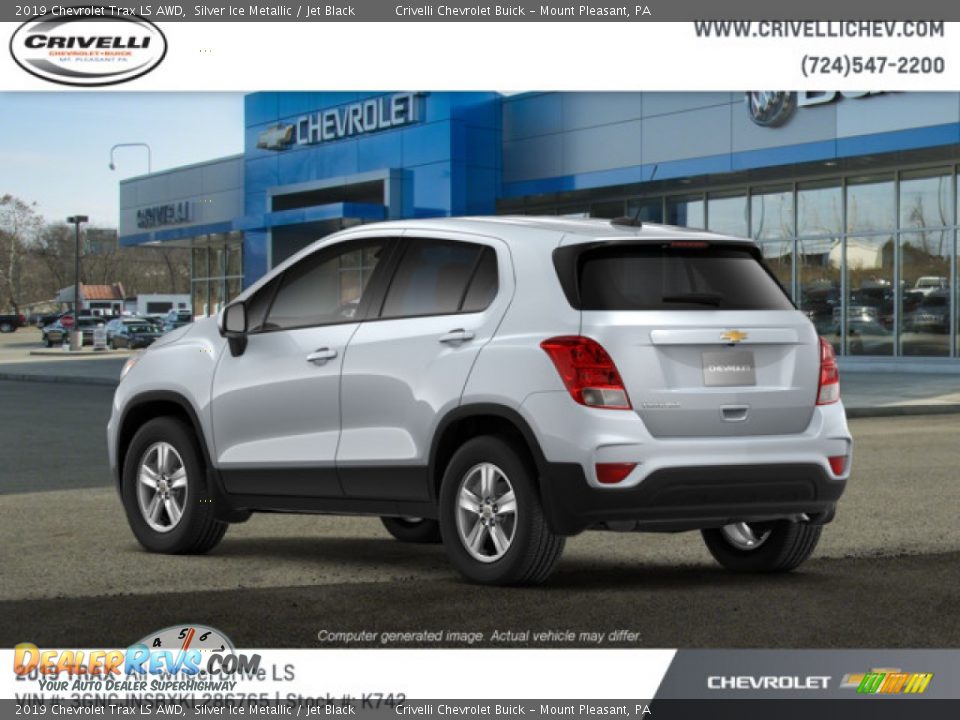 2019 Chevrolet Trax LS AWD Silver Ice Metallic / Jet Black Photo #3