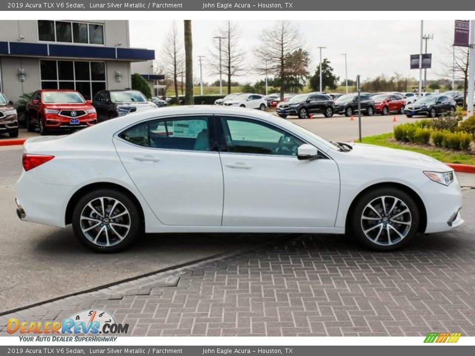 2019 Acura TLX V6 Sedan Lunar Silver Metallic / Parchment Photo #8