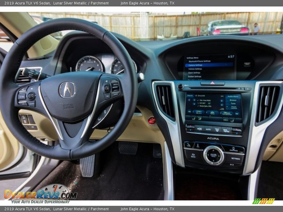 2019 Acura TLX V6 Sedan Lunar Silver Metallic / Parchment Photo #25
