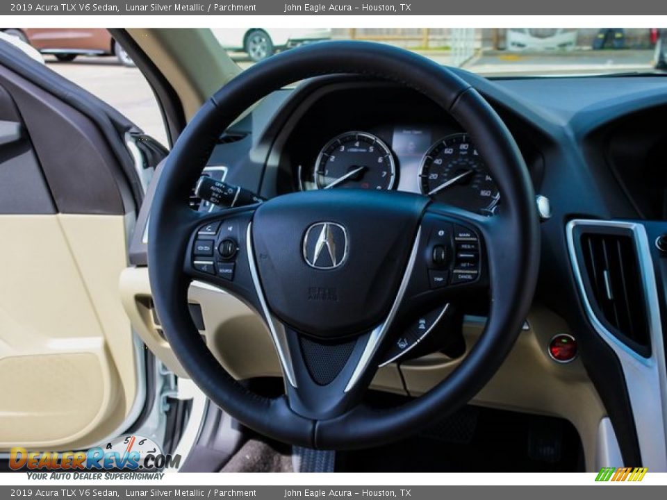 2019 Acura TLX V6 Sedan Lunar Silver Metallic / Parchment Photo #29