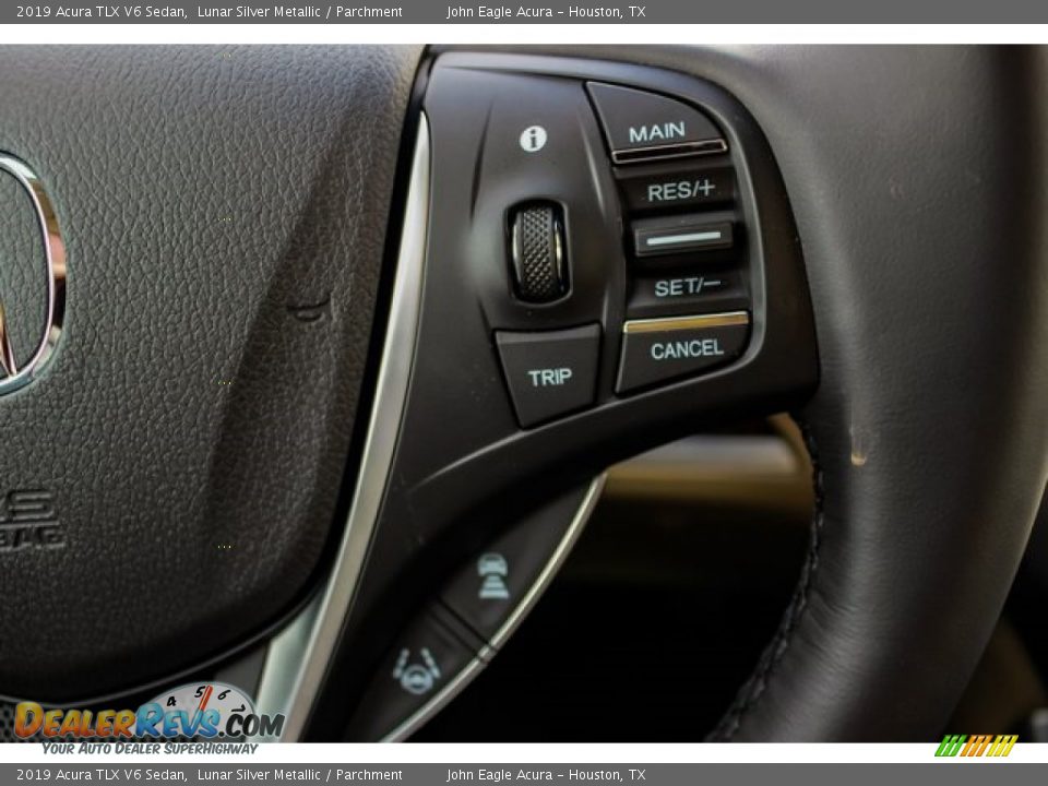 2019 Acura TLX V6 Sedan Lunar Silver Metallic / Parchment Photo #33