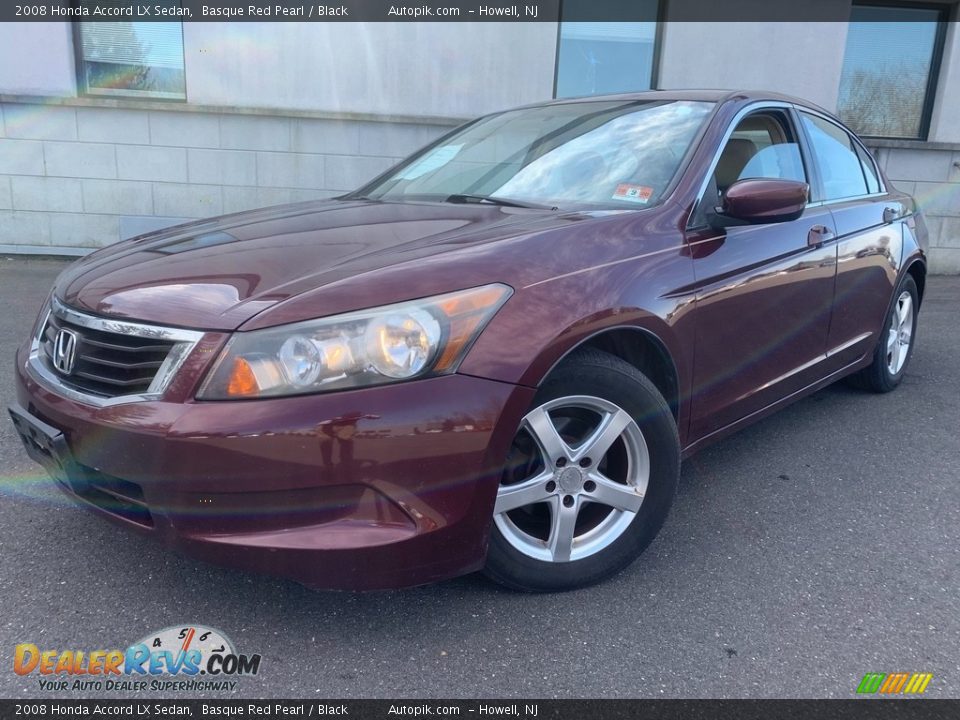2008 Honda Accord LX Sedan Basque Red Pearl / Black Photo #1