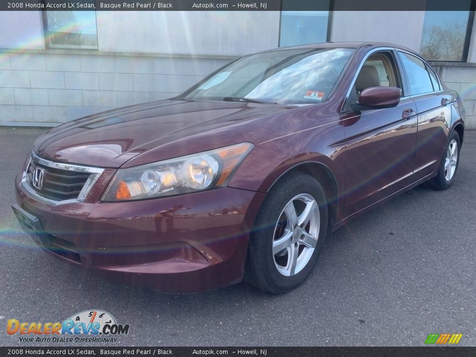 2008 Honda Accord LX Sedan Basque Red Pearl / Black Photo #3